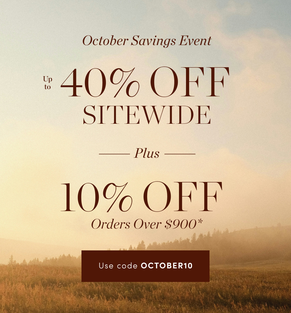 Up to 50% Off Sitewide