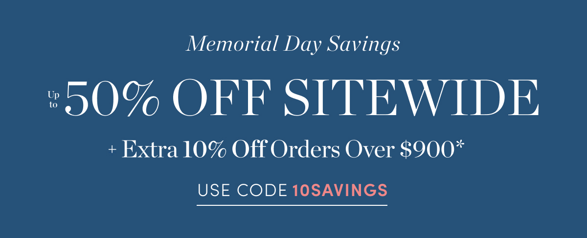 Up to 50% Off Sitewide