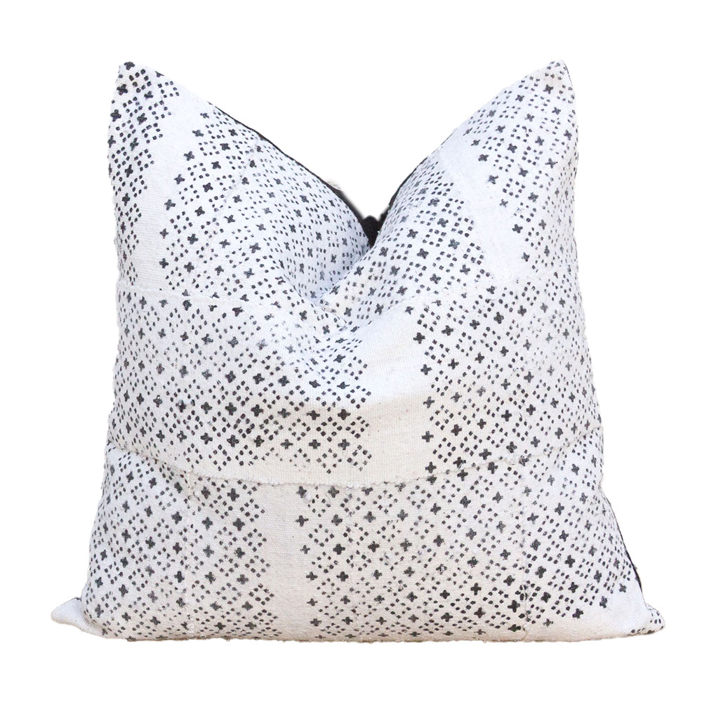 Black & White Vintage Mudcloth Pillow Black & White Vintage Mudcloth Pillow~P77754790
