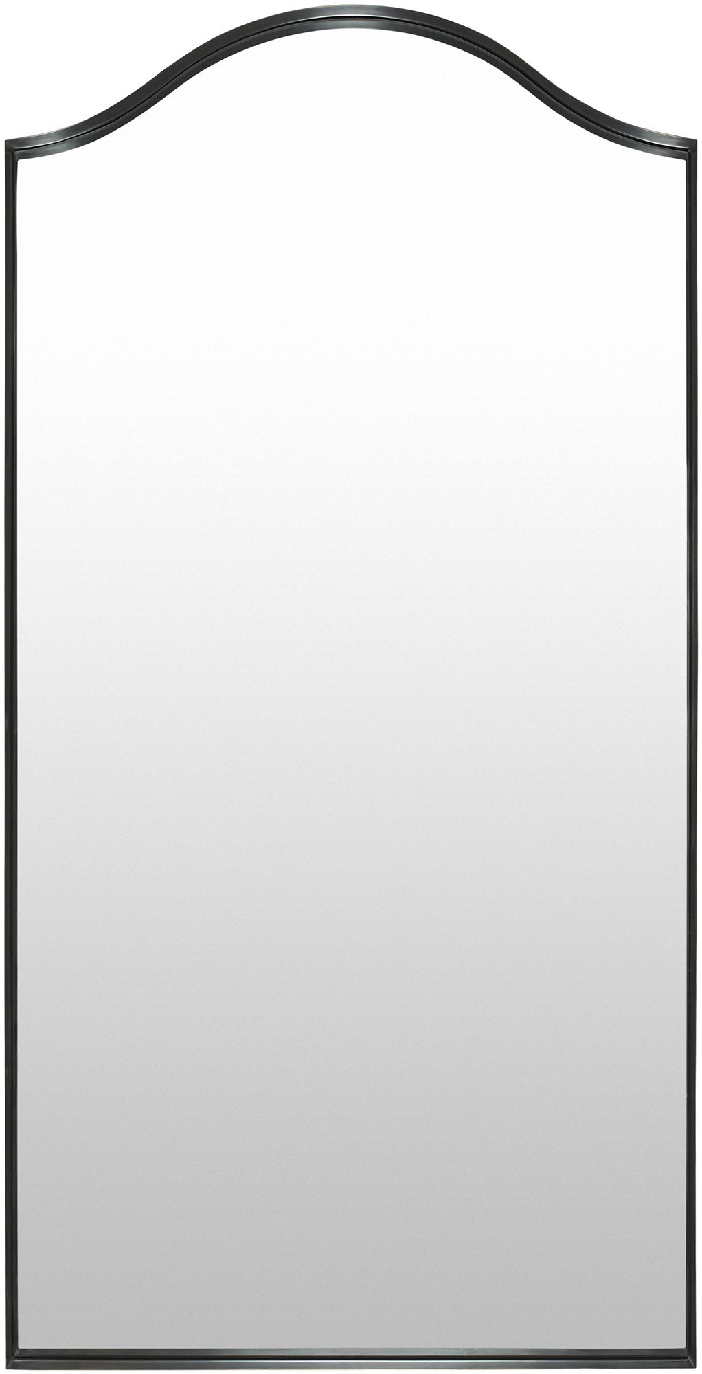 Parisa Brass Full Length Wall Mirror, Black Parisa Brass Full Length Wall Mirror, Black
