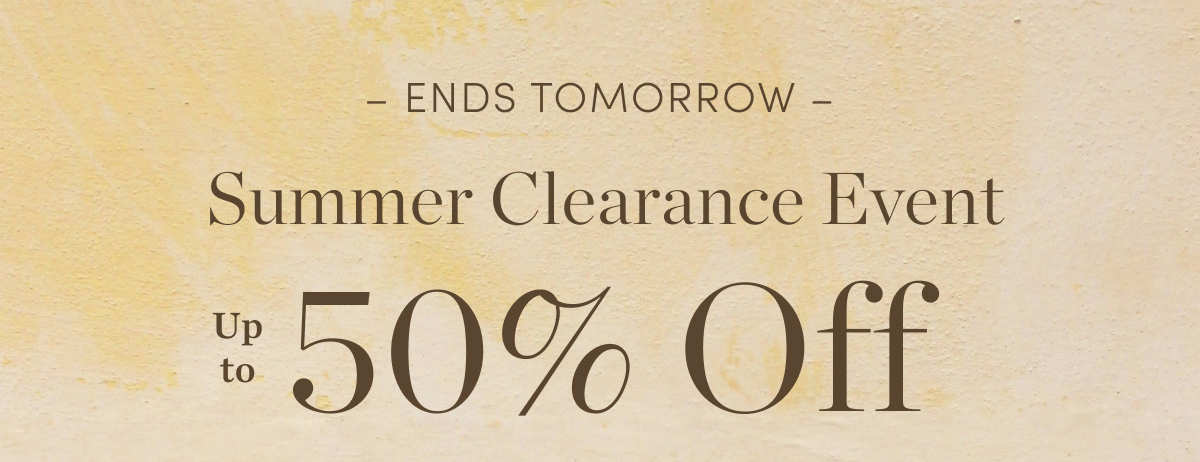Up to 50% Off Clearance