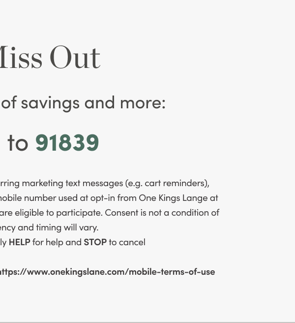 Receive text alerts of savings and more