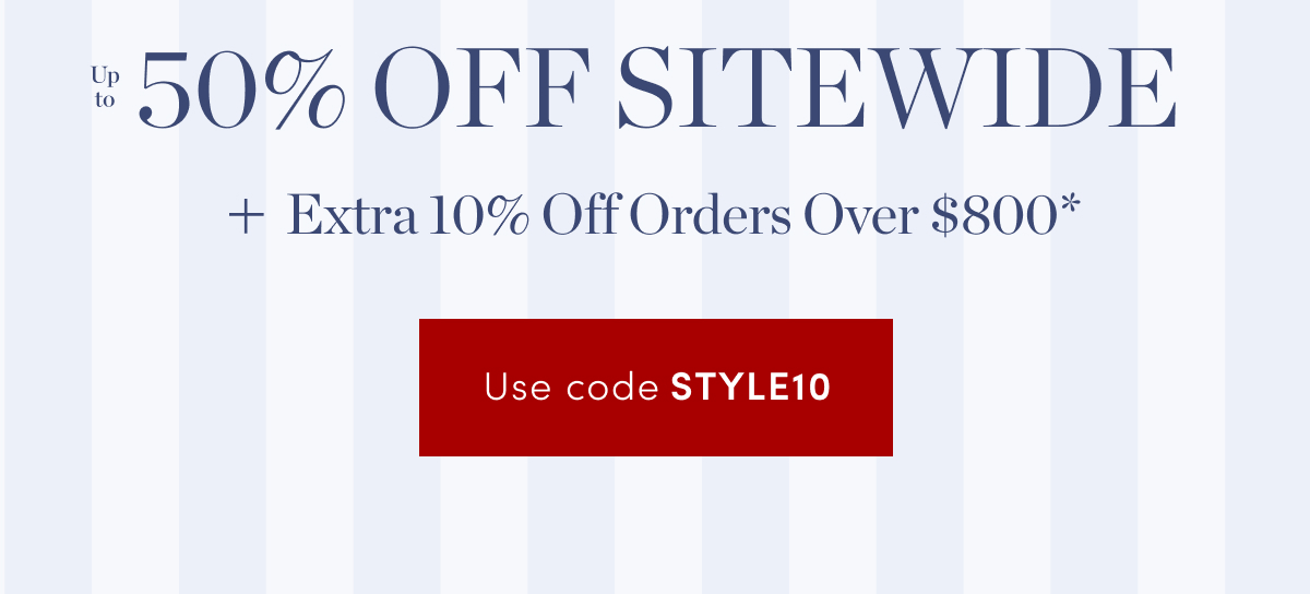 Up to 50% Off Sitewide