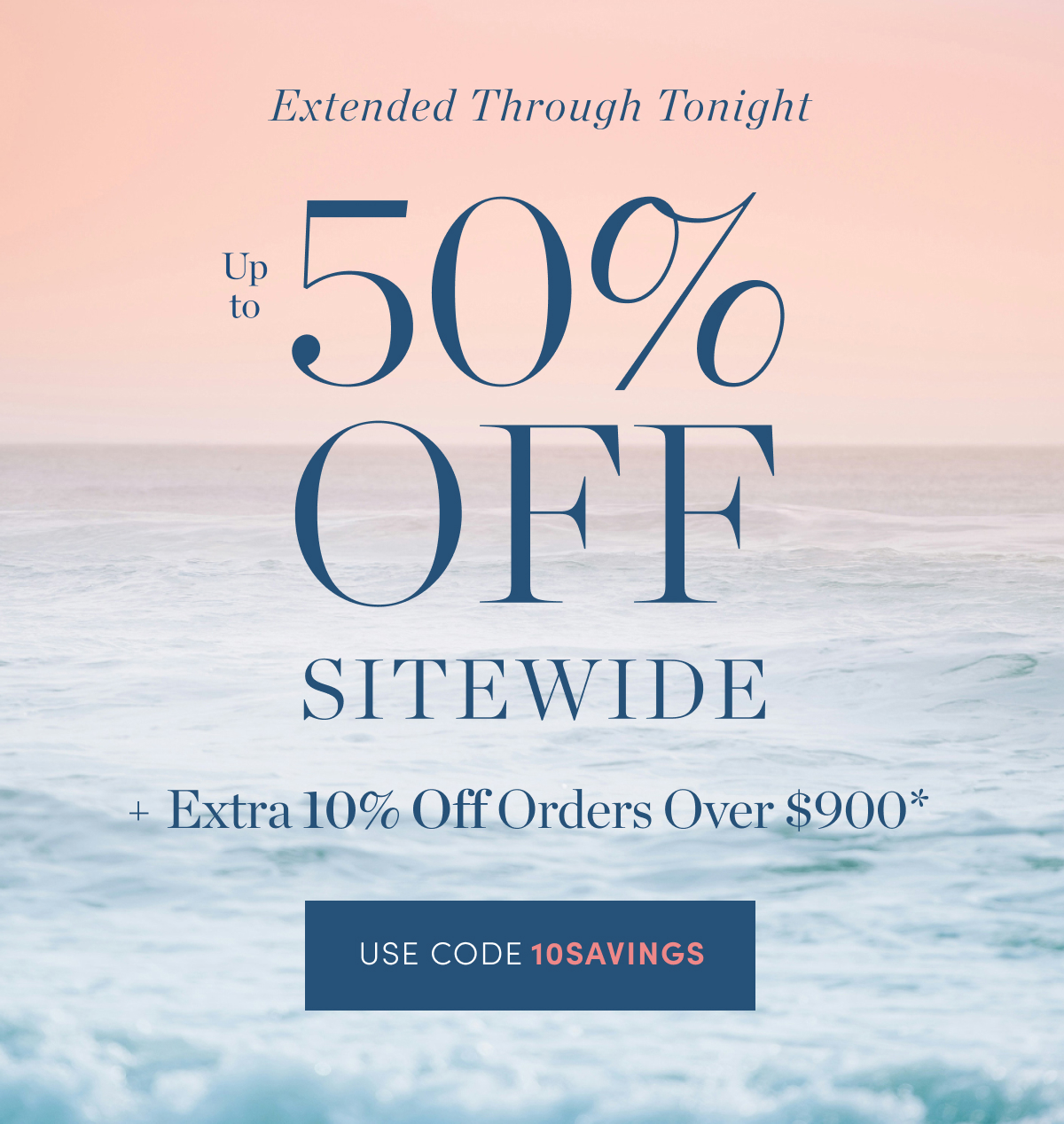 Up to 50% Off Sitewide