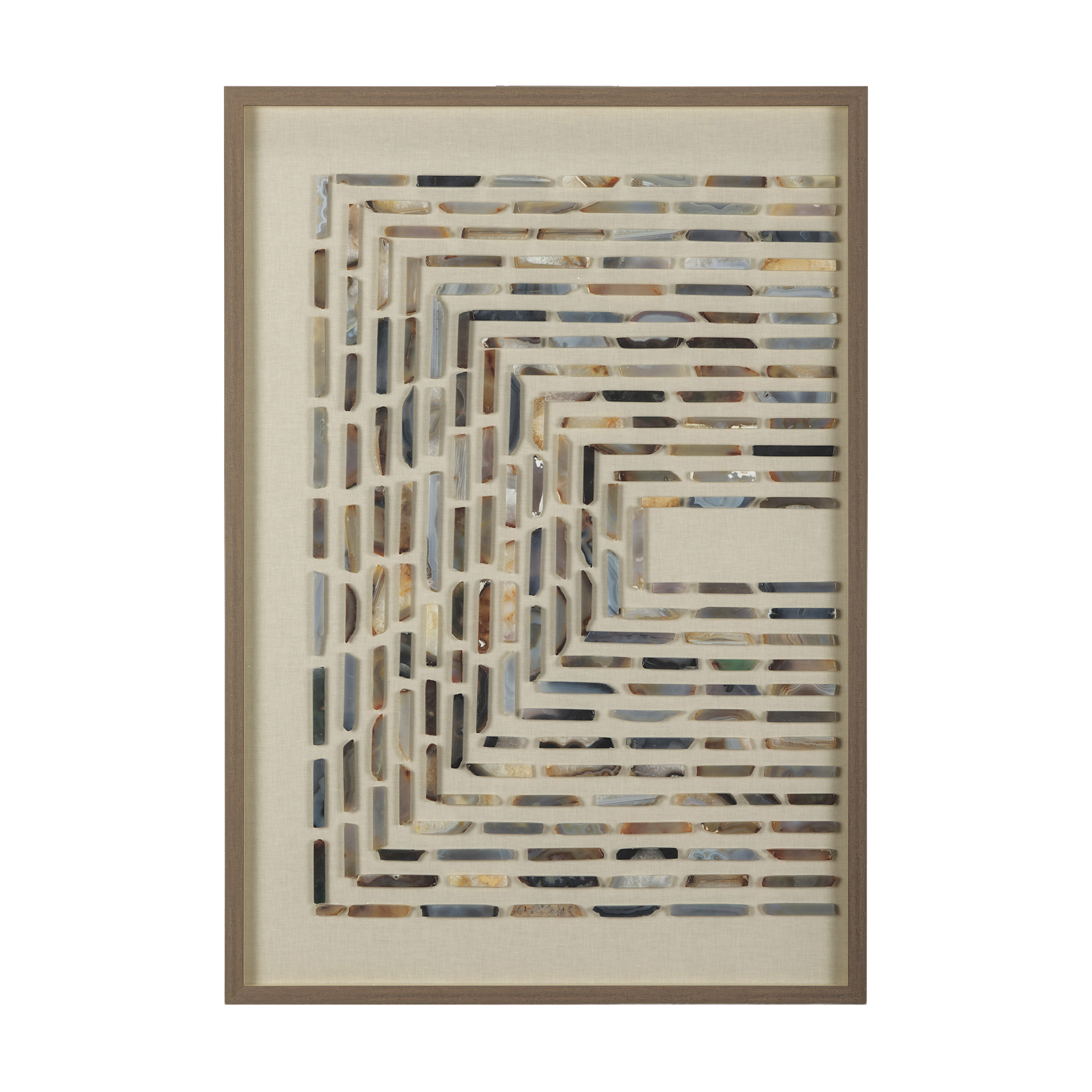 Stone Trails Agate 35" x 50" Framed Art Stone Trails Agate 35" x 50" Framed Art