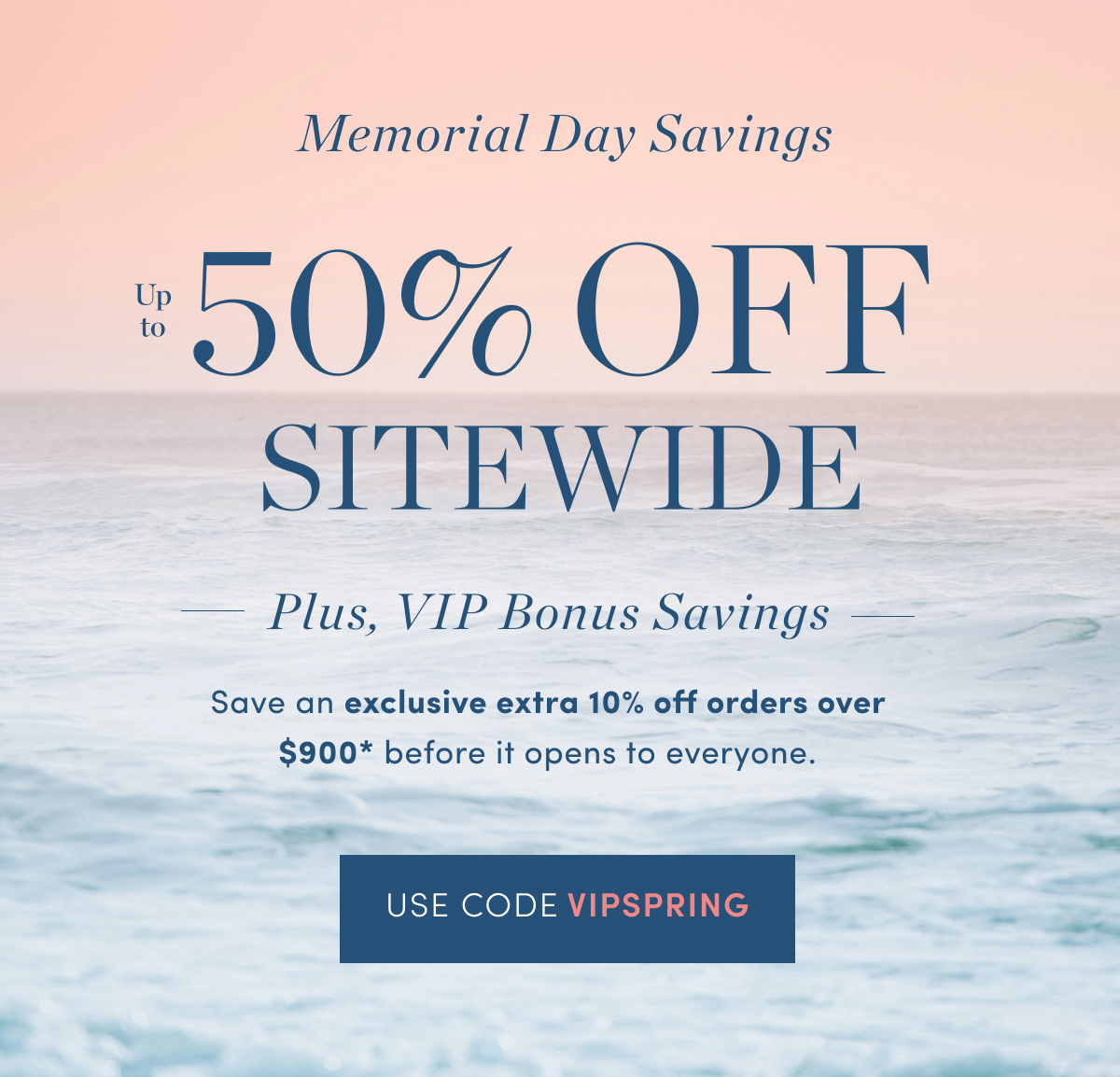 Memorial Day Savings Start Tomorrow