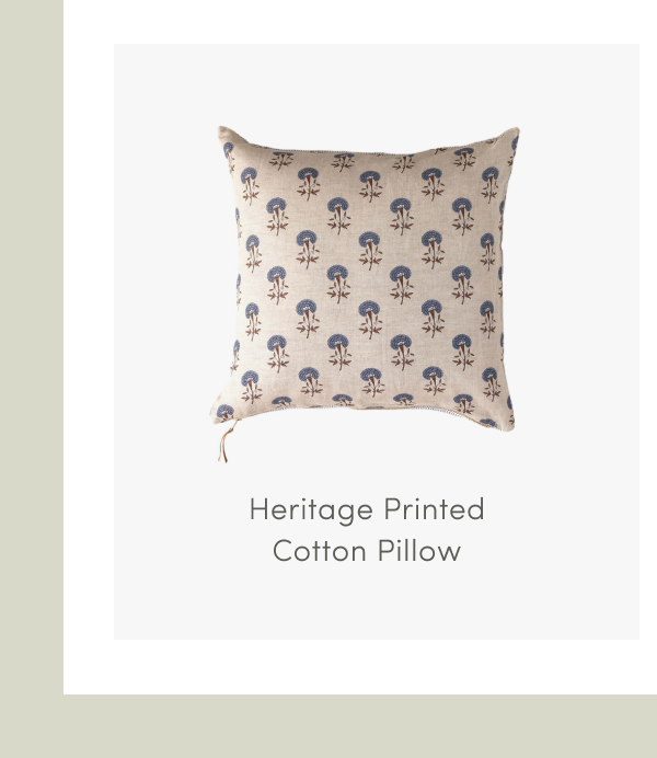 Heritage Printed Cotton Pillow