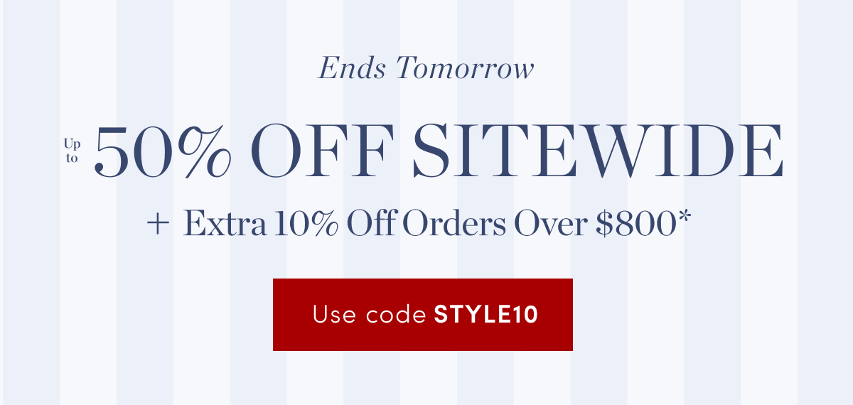 Up to 50% Off Sitewide