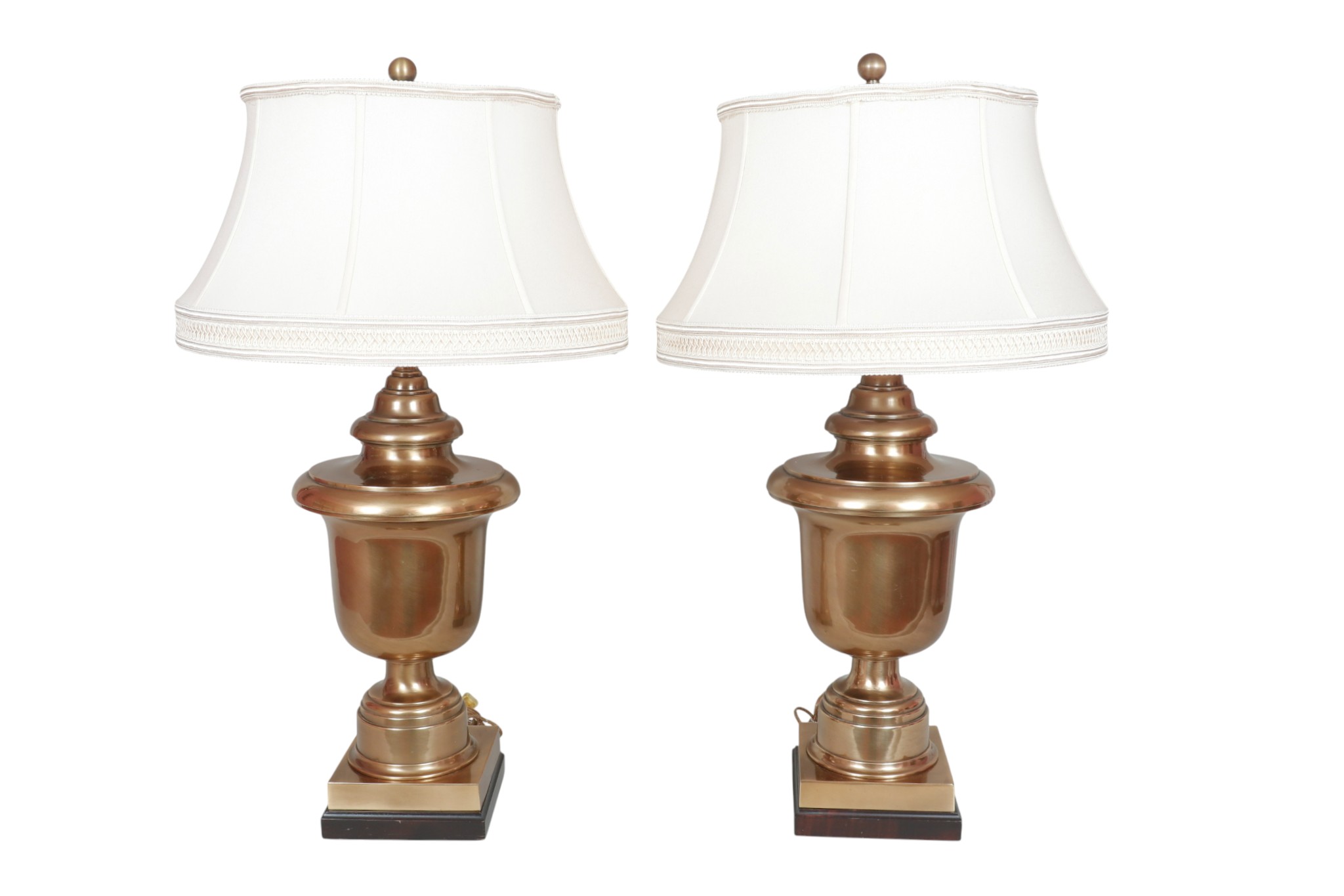 Brass Urn Table Lamps, a Pair~P77755546