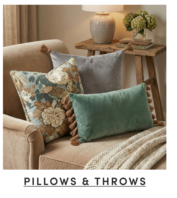 shop Pillows and Throws