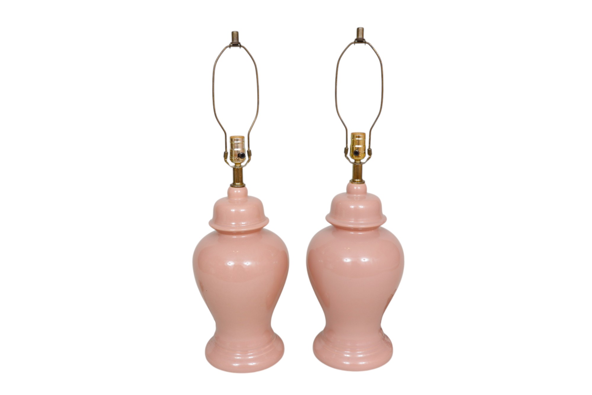 Pink Ceramic Temple Jar Table Lamps~P77751161