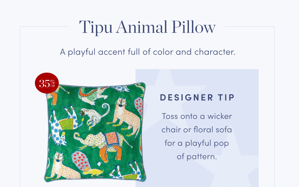 Tipu Animal Pillow
