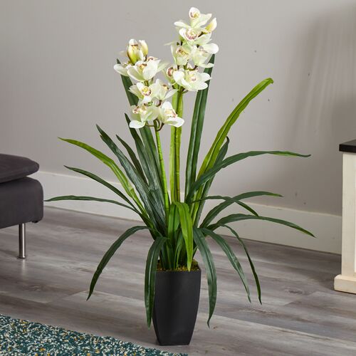 39” Cymbdum Orchid Artifcial Plant~P111113224