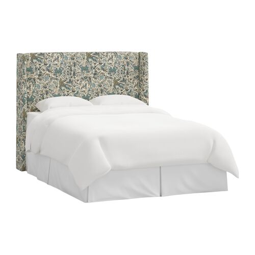Kelly Wingback Headboard, Bali Lion