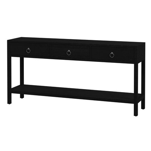 Sully 3-Drawer 65" Console Table w/ Lower Open Shelf