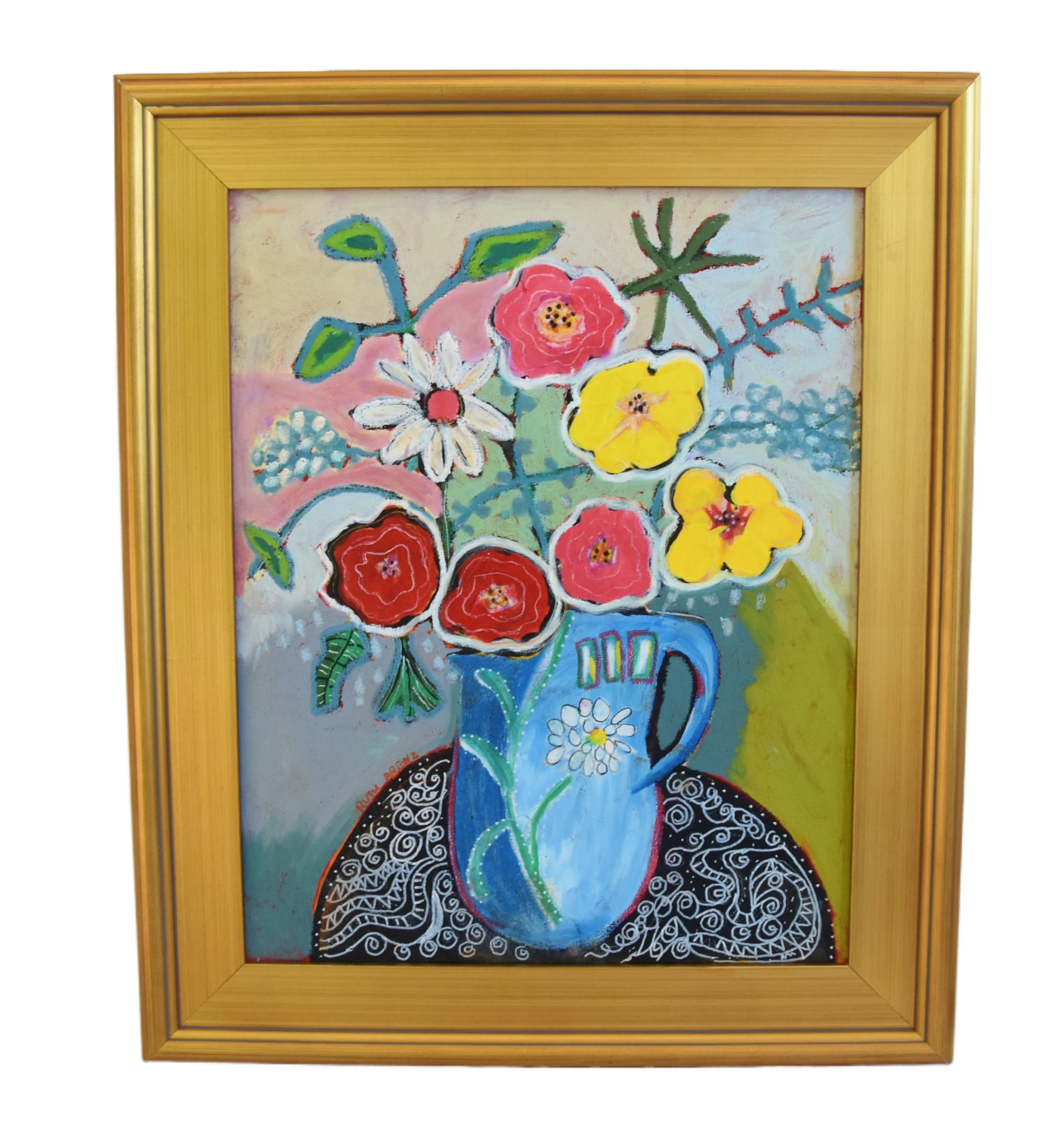 Abstract Bouquet Of Flowers Paintings~P77672375