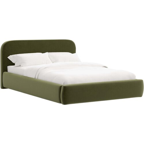 Luma Velvet Platform Bed