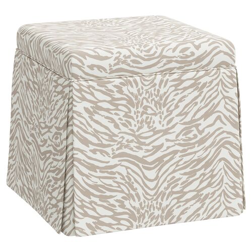 Anne Lope Skirted Ottoman~P77632921