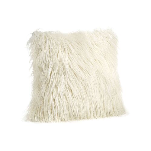 Vivian Faux Fur Pillow, Ivory Tibetan Lamb~P77595765