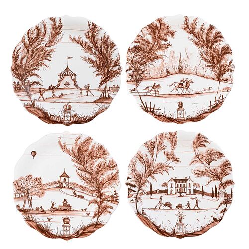 S/4 Country Estate Harvest Party Plates