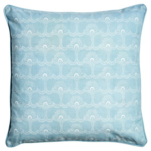 Saans Pillow, Ivory/Light Blue~P77614851