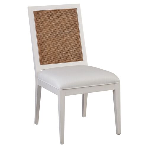 Laguna Smithcliff Woven Side Chair, White/Natural~P111120172