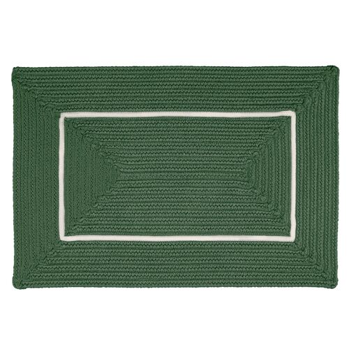 Accent Doormat, Green/White~P77313621