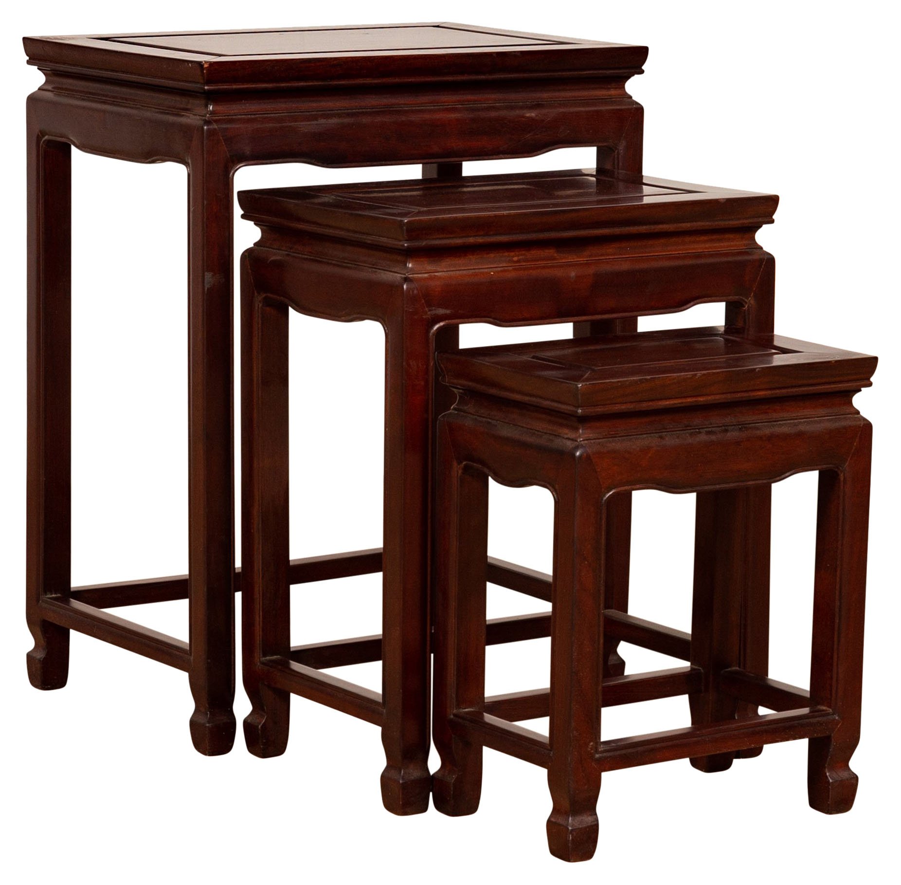 Three Chinese Rosewood Nesting Tables~P77555113