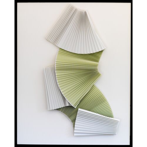 Dawn Wolfe, Pleated Celadon Abstract~P77504639