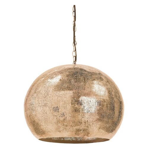 Pierced Sphere Pendant, Natural Brass~P77397643