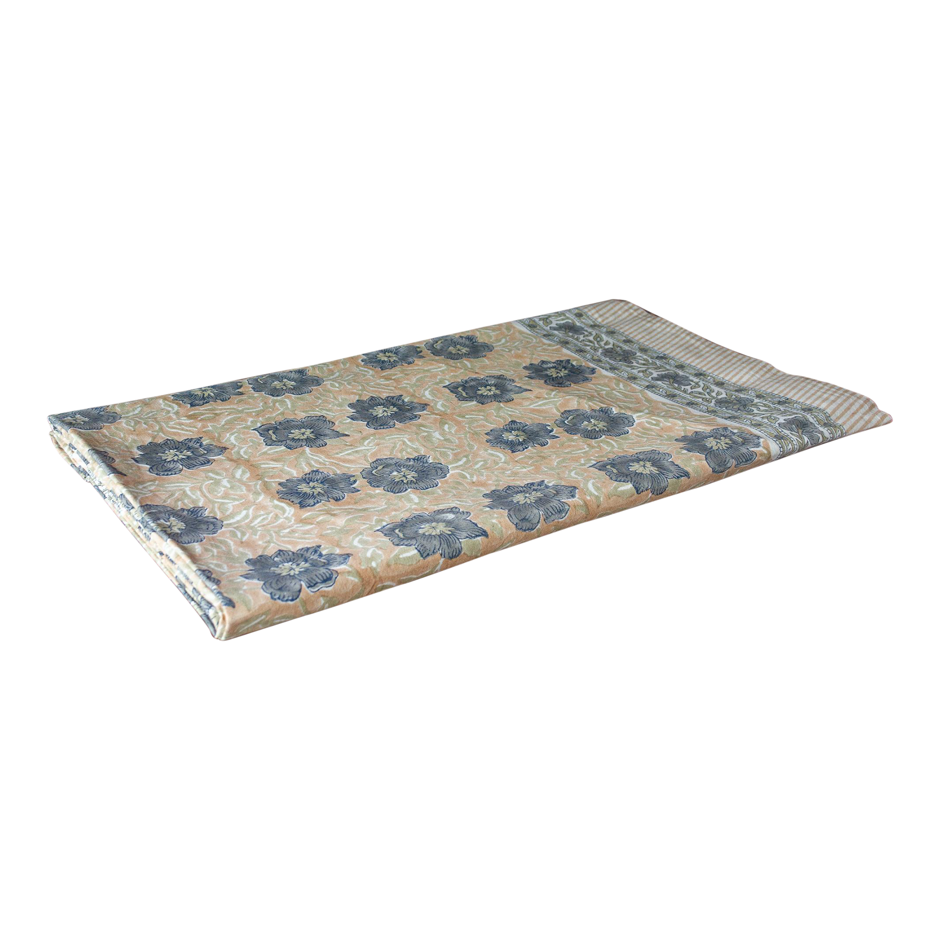 Wild Anemone Block Print Bed Spread~P77657834