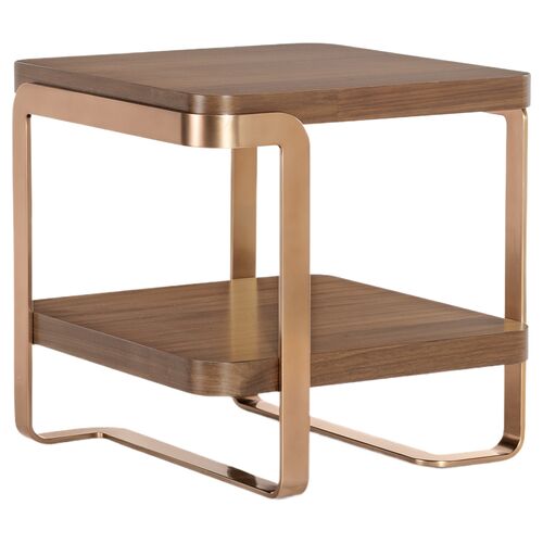 Eleana End Table, Medium Wood