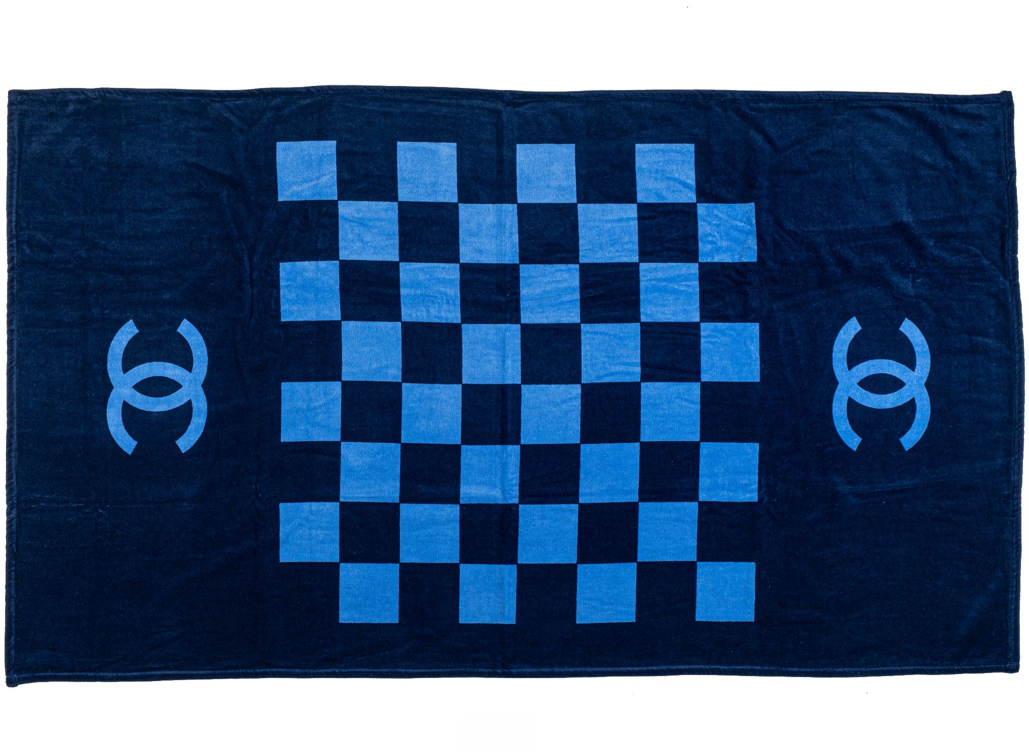 Chanel New Blue Checkers Beach Towel~P77634893