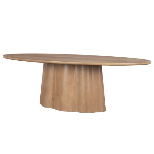 Curtis 94" Mango Wood Oval Dining Table Curtis 94" Mango Wood Oval Dining Table