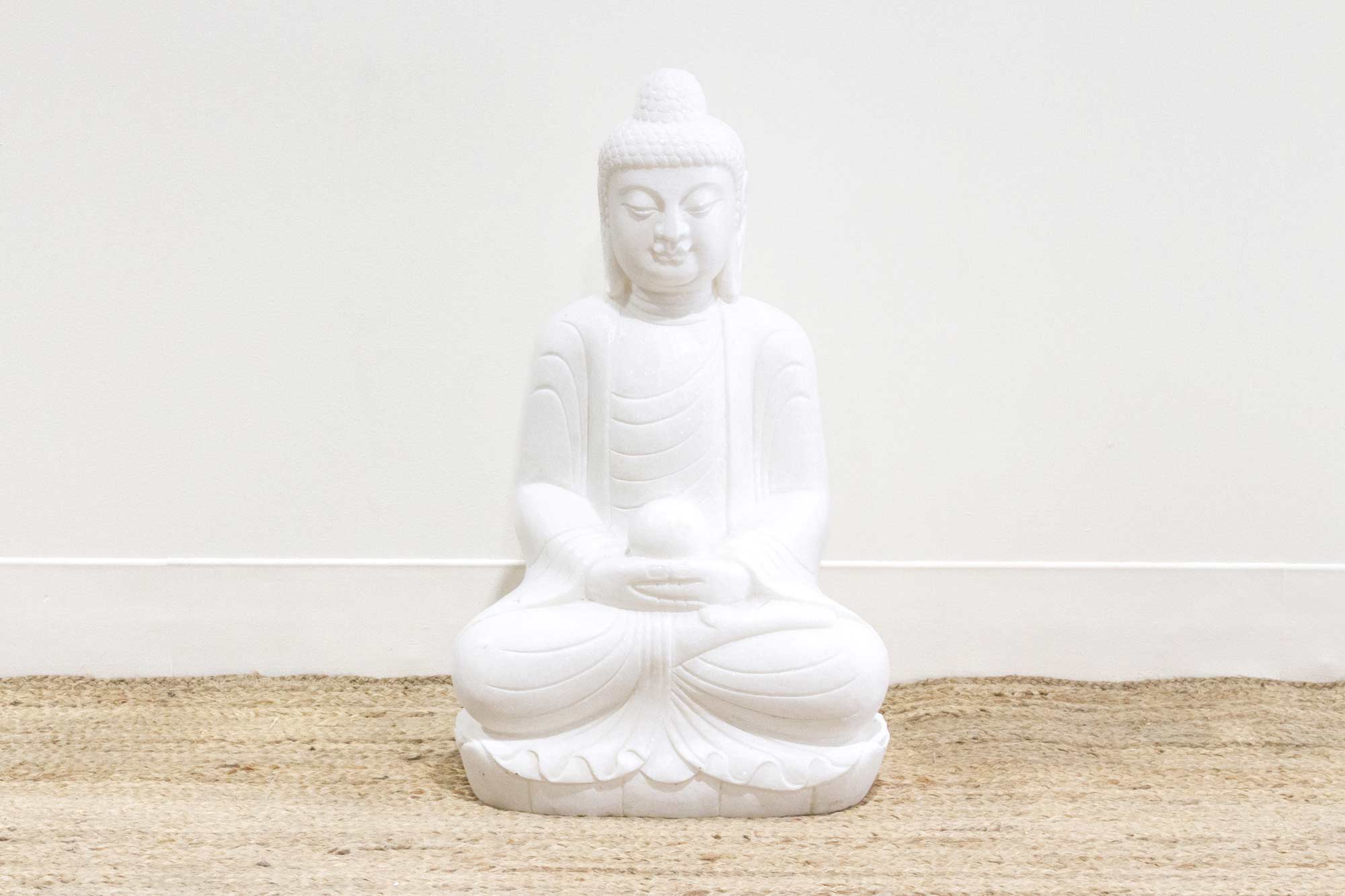 Large Marble Meditative Garden Buddha~P77687017