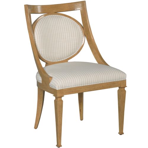 Stephen Chair, Almond/Ivory Stripe