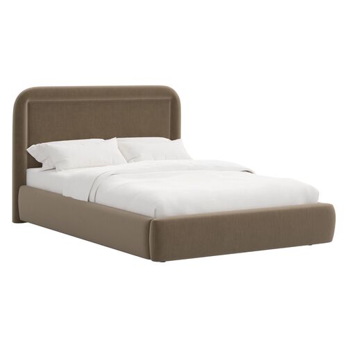 Marisa Platform Bed, Performance Velvet
