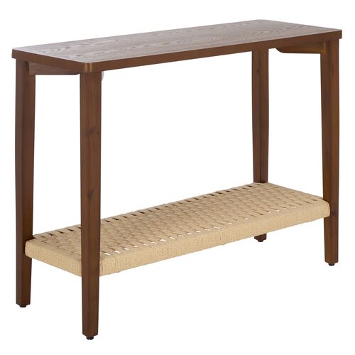 Naelis 1-Shelf Rope Console Table Naelis 1-Shelf Rope Console Table