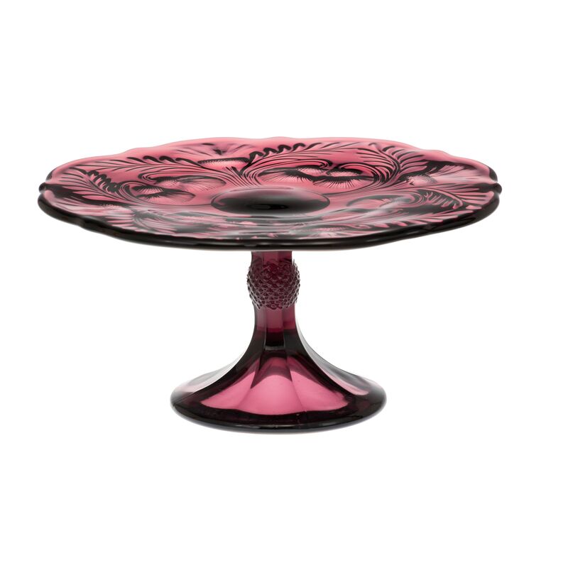 Inverted Thistle Cake Stand, Amethyst