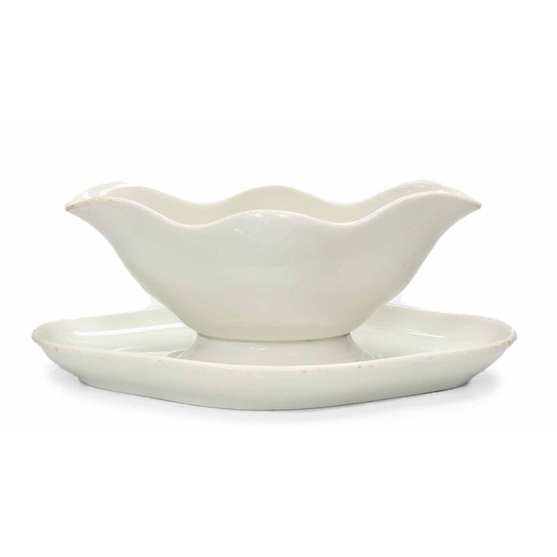 French White Porcelain Sauce Boat