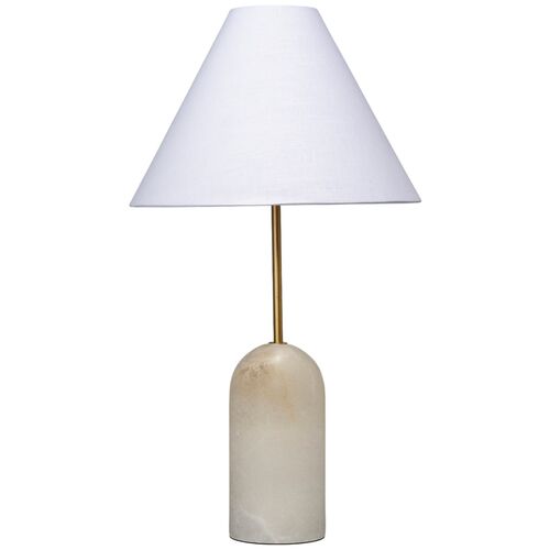 Holt Table Lamp, Natural Travertine