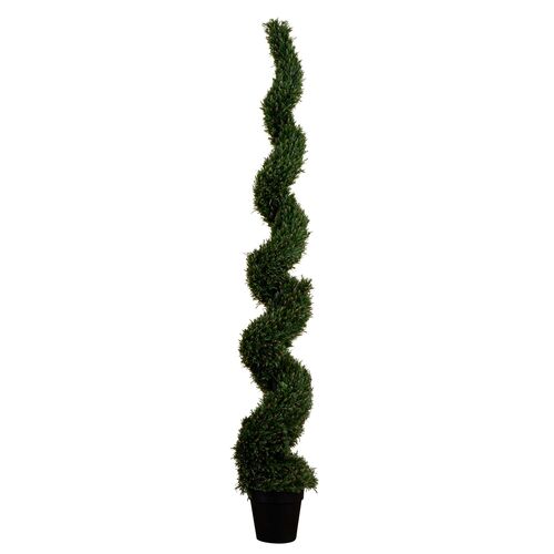 8ft. UV Resistant Artificial Rosemary Spiral Topiary Tree 8ft. UV Resistant Artificial Rosemary Spiral Topiary Tree