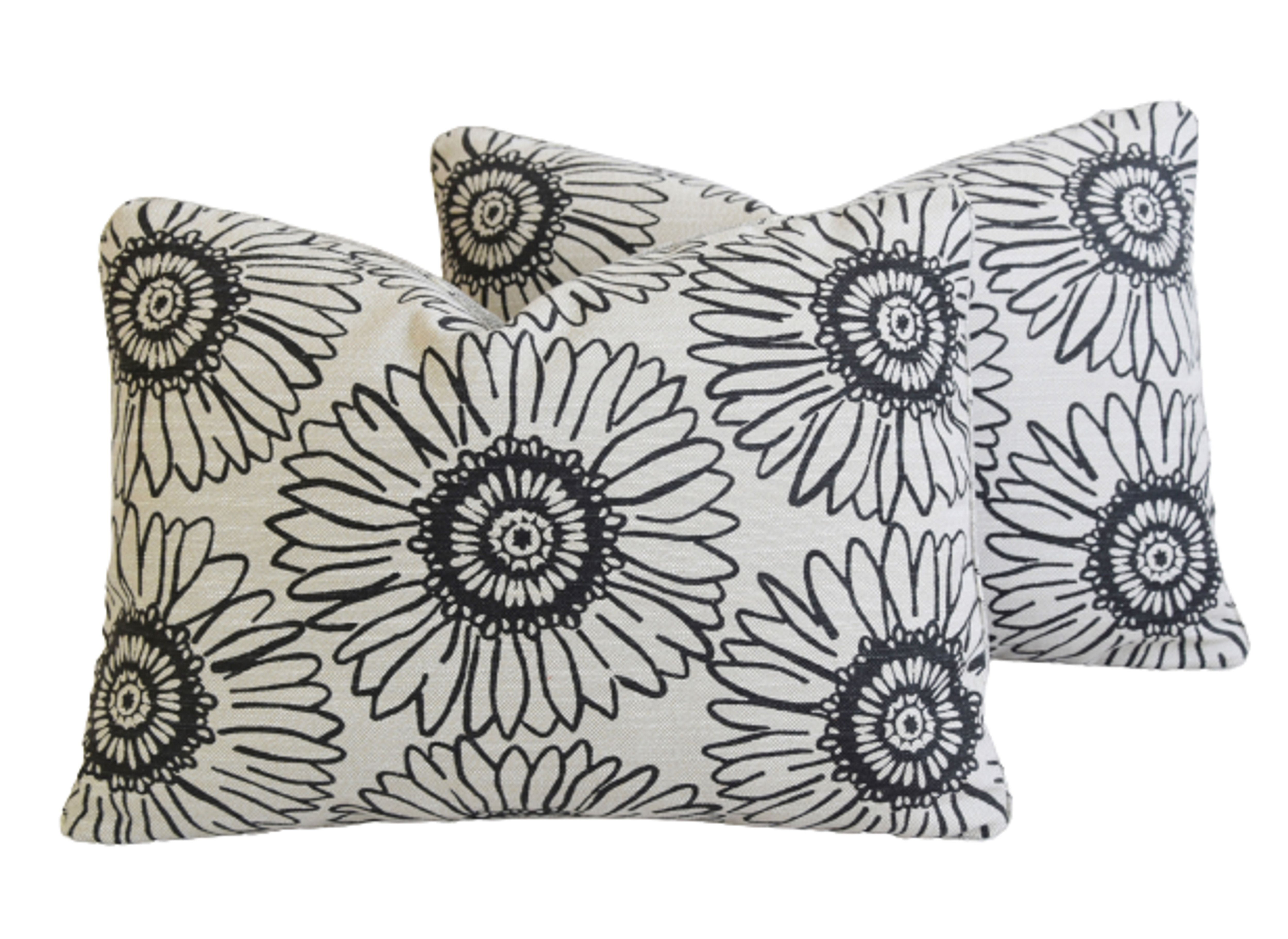 Perennials Sunflowers Linen Pillows, Pr~P77627295