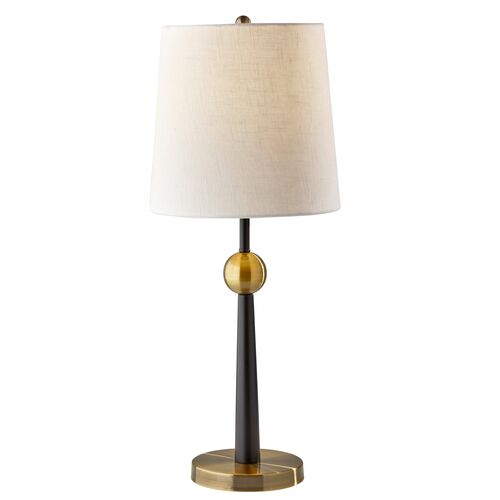 Aubrey Table Lamp, Black/Antique Brass~P77620340