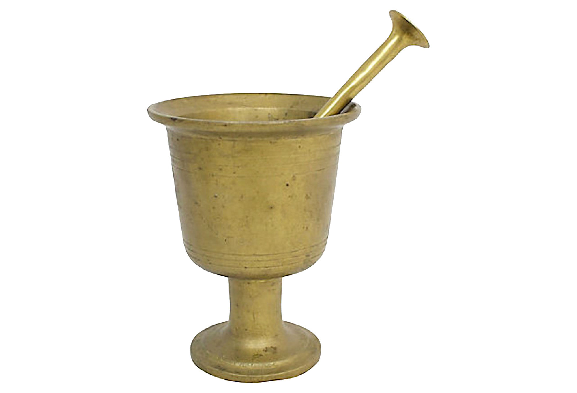 Large Brass Pestle & Mortar~P77577740