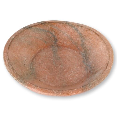Natural Pink Honed Marble Bowl~P77648342