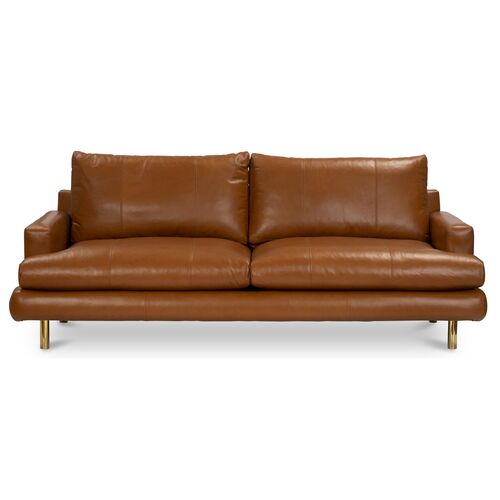 Somerset Sofa, Camel Leather~P77540658