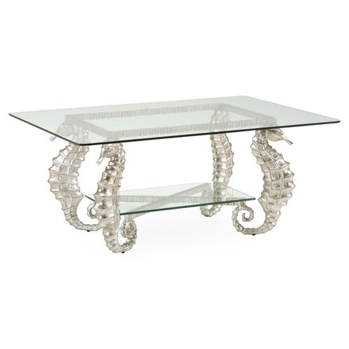 Seahorse Coffee Table, Silver~P77141855