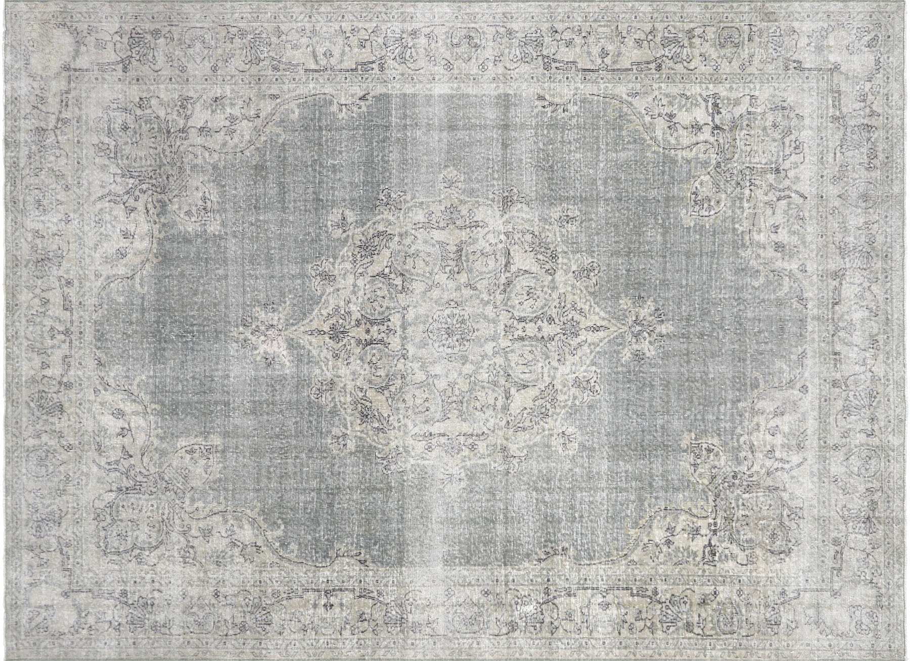 8'1"x11' 1960s Turkish Oushak Carpet~P77602098