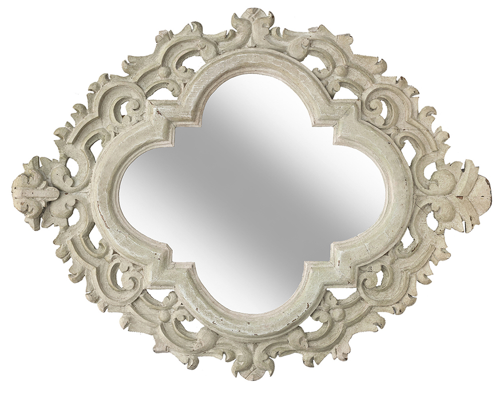 Large Italian Hand-carved Ornate Mirror~P77670607